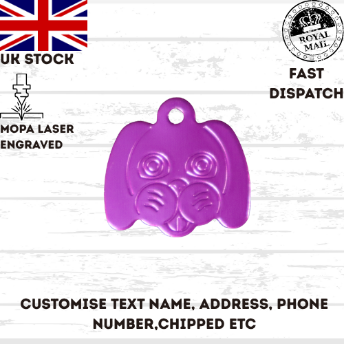 Engraved Dog Tag Personalised ID Tags Name Disc Pet Cat Tags Animal Cat Collar