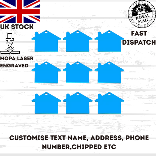 Engraved Dog Tag Personalised ID Tags Name HOME Pet Cat Tags Animal Cat Collar