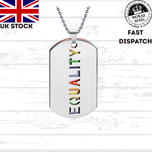 Pride Necklace LGBTQ+ Stainless steel gay lesbian love rainbow