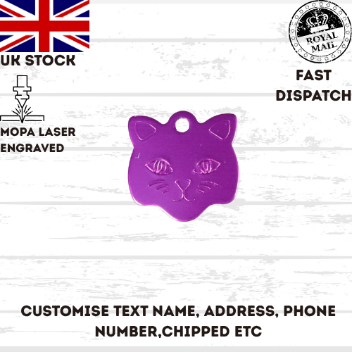 Engraved Dog Tag Personalised ID Tags Name Disc Pet Cat Tags Animal Cat Collar