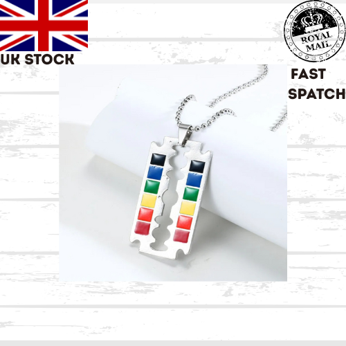 Pride Necklace LGBTQ+ Stainless steel gay lesbian love rainbow