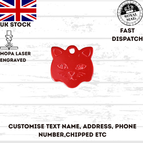 Engraved Dog Tag Personalised ID Tags Name Disc Pet Cat Tags Animal Cat Collar