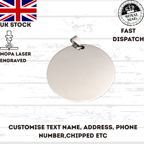 Stainless Steel Mixed Shape Tag Pendants Personlised dog cat other UK stock