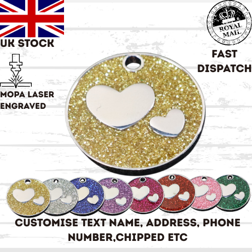Engraved Dog Tag Personalised ID Tags Name Disc Pet Cat Tags Animal Cat Collar
