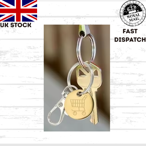 Shopping Trolley Token Metal Tokens Key Ring Decorative Keychain Multipurpose