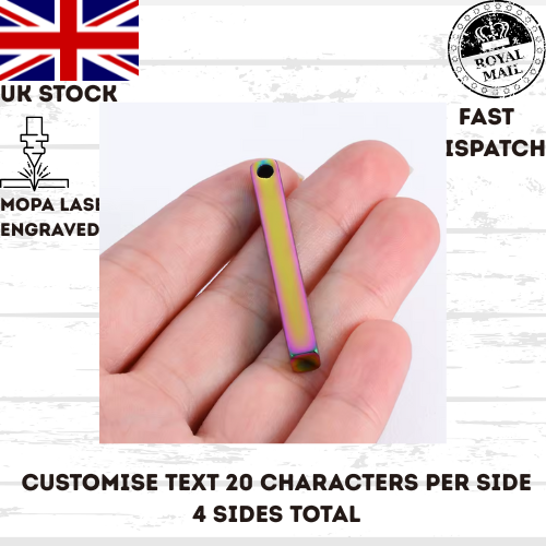 45 cm Necklace Chain Bar 5mm X 40mm Personalised Gift