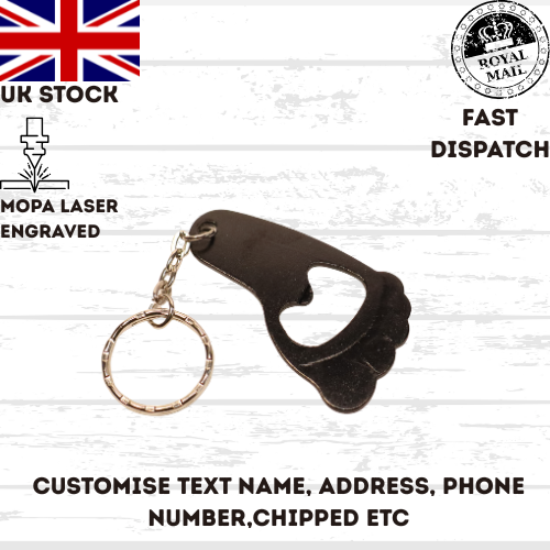 Baby Shower Bottle Opener Personalized Baby Foot Shaped Keychain