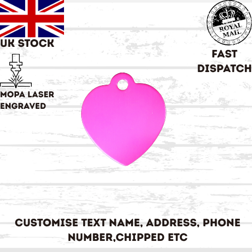 Engraved Dog Tag Personalised ID Tags Name HEART Pet Cat Tags Animal Cat Collar