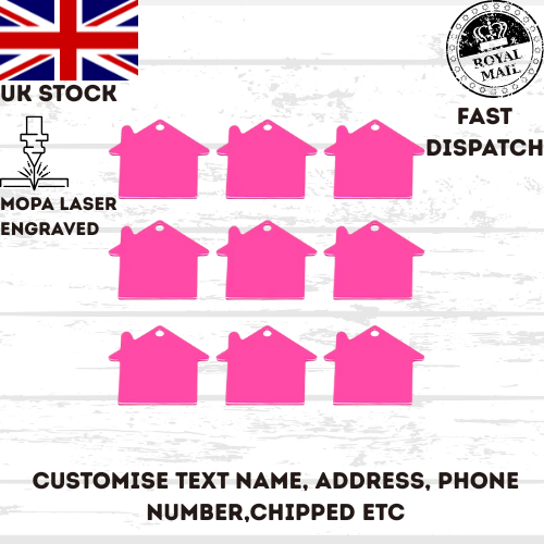 Engraved Dog Tag Personalised ID Tags Name HOME Pet Cat Tags Animal Cat Collar
