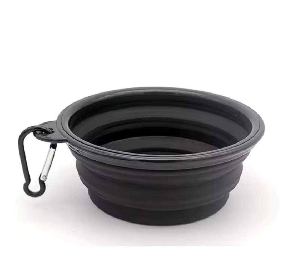 Collapsible Dog Cat Pet Bowls Food Water Feeding Silicone Portable