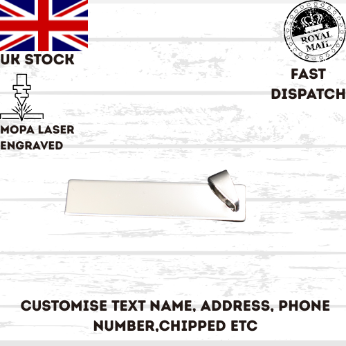 Stainless Steel Mixed Shape Tag Pendants Personlised dog cat other UK stock