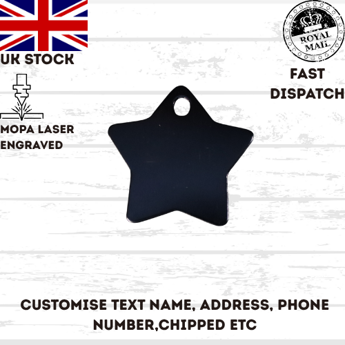 Cat Dog Pet Tag Personalised Laser Engraved ID Tags UK stock