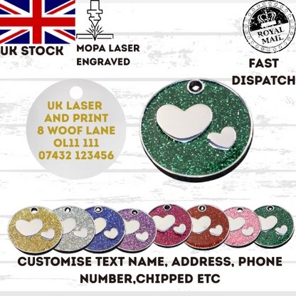 Engraved Dog Tag Personalised ID Tags Name Disc Pet Cat Tags Animal Cat Collar