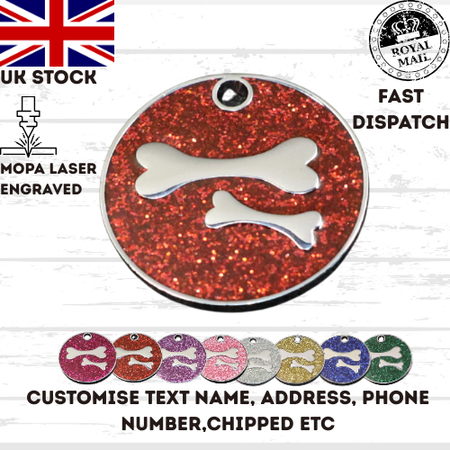 Engraved Dog Tag Personalised ID Tags Name Disc Pet Cat Tags Animal Cat Collar