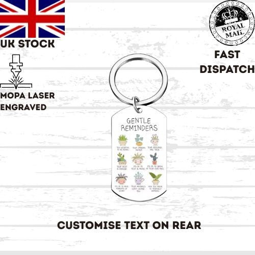 Mental Health Gift, Gentle Reminder Keychain, Daily Belief Motivation Quotes