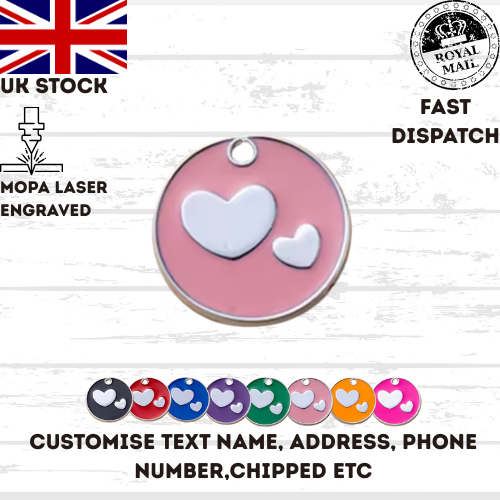 Engraved Dog Tag Personalised ID Tags Name Disc Pet Cat Tags Animal Cat Collar