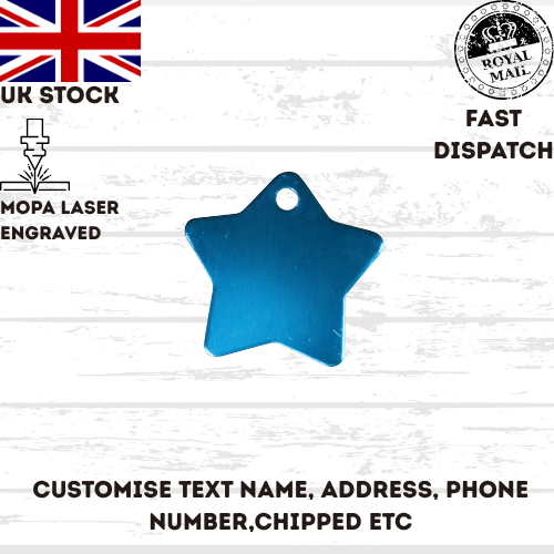 Cat Dog Pet Tag Personalised Laser Engraved ID Tags UK stock