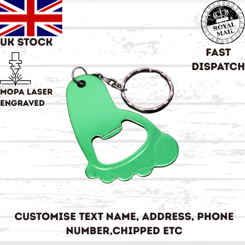 Baby Shower Bottle Opener Personalized Baby Foot Shaped Keychain