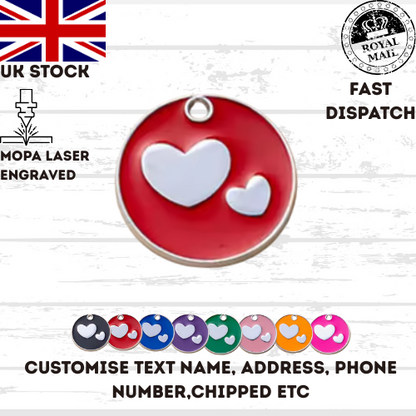 Engraved Dog Tag Personalised ID Tags Name Disc Pet Cat Tags Animal Cat Collar
