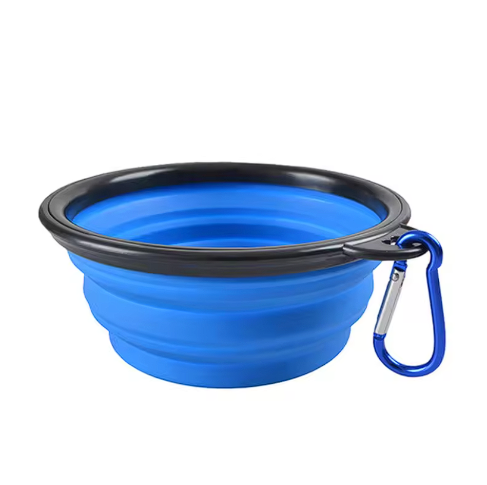 Collapsible Dog Cat Pet Bowls Food Water Feeding Silicone Portable
