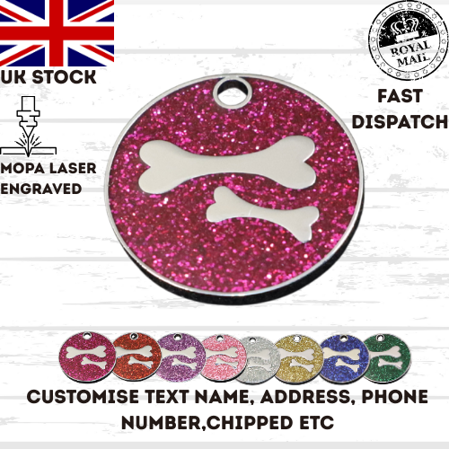 Engraved Dog Tag Personalised ID Tags Name Disc Pet Cat Tags Animal Cat Collar
