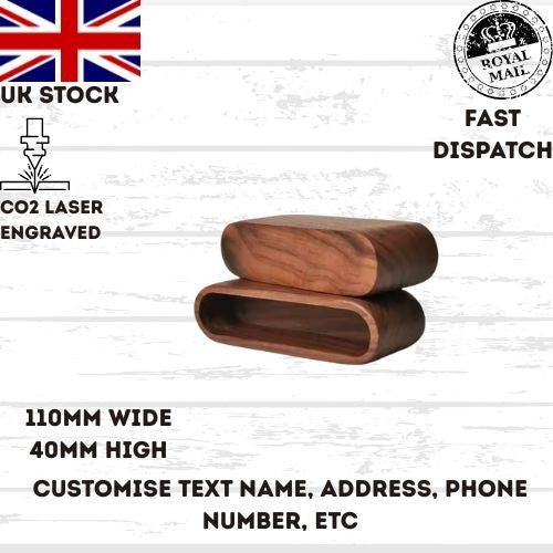 Business Card Holder, Customized Monogrammed Business Card Holder, Wood Card