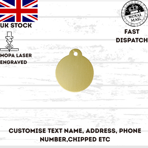 Engraved Dog Tag Personalised ID Tags Name Disc Pet Cat Tags Animal Cat Collar