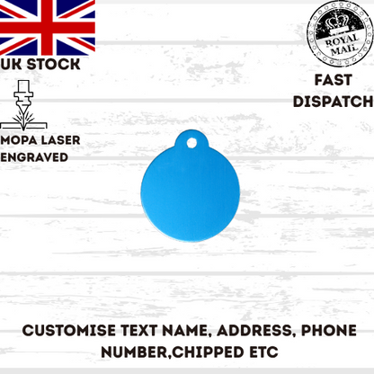 Engraved Dog Tag Personalised ID Tags Name Disc Pet Cat Tags Animal Cat Collar