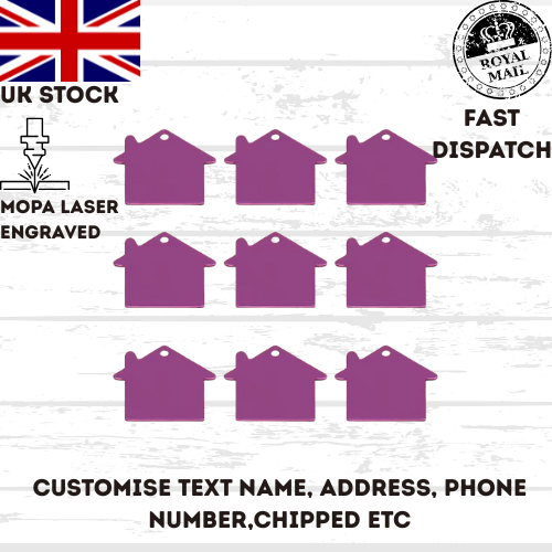Engraved Dog Tag Personalised ID Tags Name HOME Pet Cat Tags Animal Cat Collar