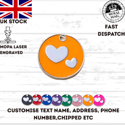 Engraved Dog Tag Personalised ID Tags Name Disc Pet Cat Tags Animal Cat Collar