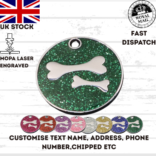 Engraved Dog Tag Personalised ID Tags Name Disc Pet Cat Tags Animal Cat Collar
