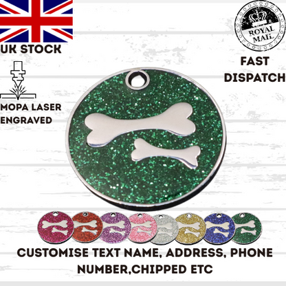 Engraved Dog Tag Personalised ID Tags Name Disc Pet Cat Tags Animal Cat Collar
