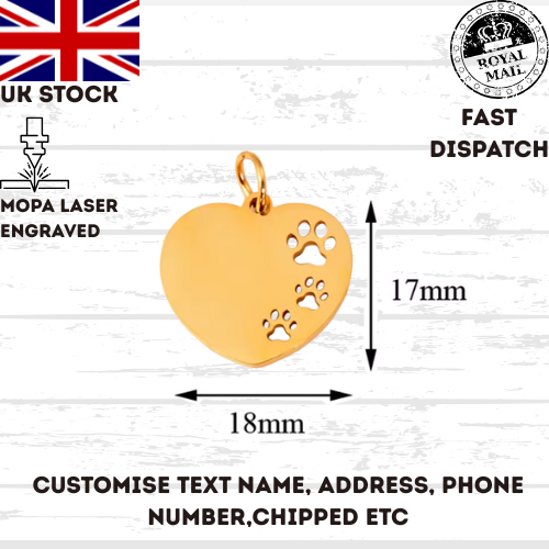Engraved Dog Tag Personalised ID Tags Name Disc Pet Cat Tags Animal Cat Collar