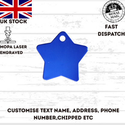 Cat Dog Pet Tag Personalised Laser Engraved ID Tags UK stock
