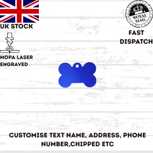 Engraved Dog Tag Personalised ID Tags Name BONE Pet Cat Tags Animal Cat Collar