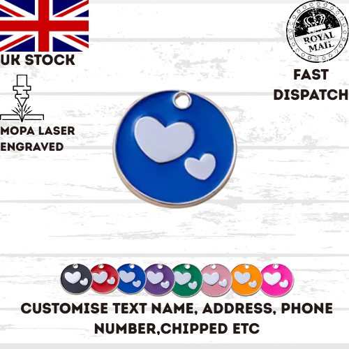 Engraved Dog Tag Personalised ID Tags Name Disc Pet Cat Tags Animal Cat Collar