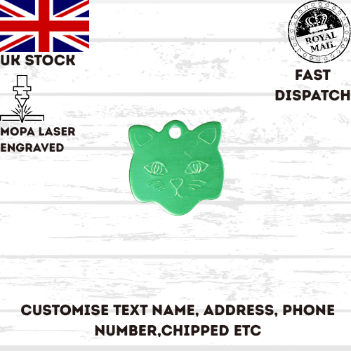 Engraved Dog Tag Personalised ID Tags Name Disc Pet Cat Tags Animal Cat Collar