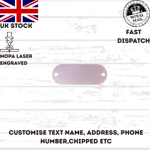 Engraved Dog Tag Personalised ID Tags Name BAR Pet Cat Tags Animal Cat Collar