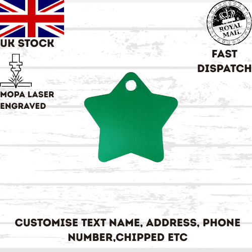 Cat Dog Pet Tag Personalised Laser Engraved ID Tags UK stock