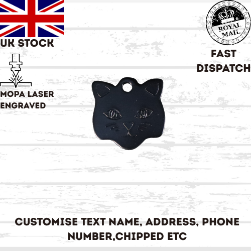Engraved Dog Tag Personalised ID Tags Name Disc Pet Cat Tags Animal Cat Collar