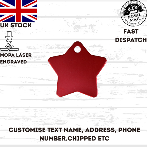 Cat Dog Pet Tag Personalised Laser Engraved ID Tags UK stock