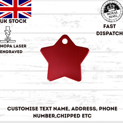 Cat Dog Pet Tag Personalised Laser Engraved ID Tags UK stock