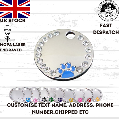 Engraved Dog Tag Personalised ID Tags Name Disc Pet Cat Tags Animal Cat Collar