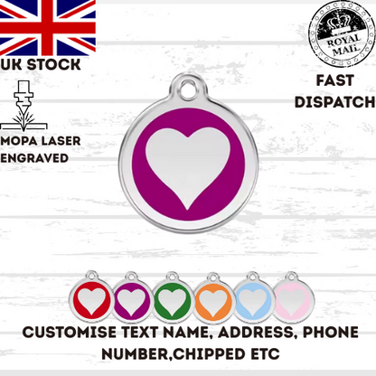 Engraved Dog Tag Personalised ID Tags Name Disc Pet Cat Tags Animal Cat Collar