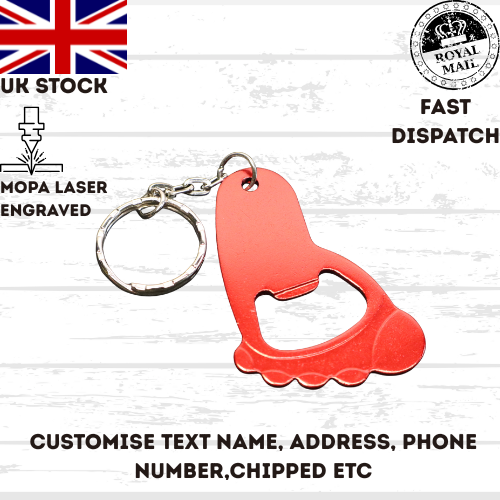 Baby Shower Bottle Opener Personalized Baby Foot Shaped Keychain