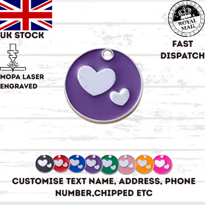 Engraved Dog Tag Personalised ID Tags Name Disc Pet Cat Tags Animal Cat Collar
