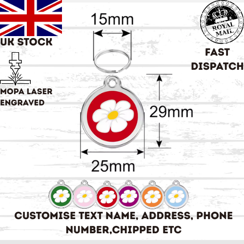 Engraved Dog Tag Personalised ID Tags Name Disc Pet Cat Tags Animal Cat Collar