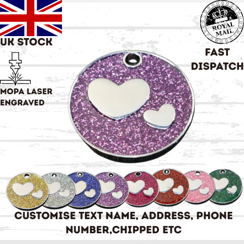 Engraved Dog Tag Personalised ID Tags Name Disc Pet Cat Tags Animal Cat Collar