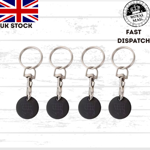 Shopping Trolley Token Metal Tokens Key Ring Decorative Keychain Multipurpose