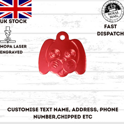 Engraved Dog Tag Personalised ID Tags Name Disc Pet Cat Tags Animal Cat Collar